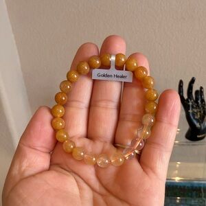 Golden Healer Quartz Stretch Bracelet